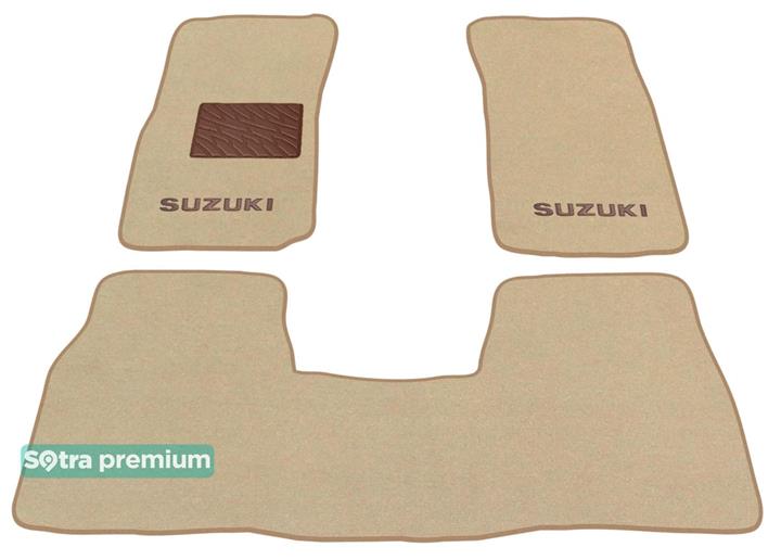 Sotra 00358-CH-BEIGE Interior mats Sotra two-layer beige for Suzuki Vitara (1988-1998), set 00358CHBEIGE