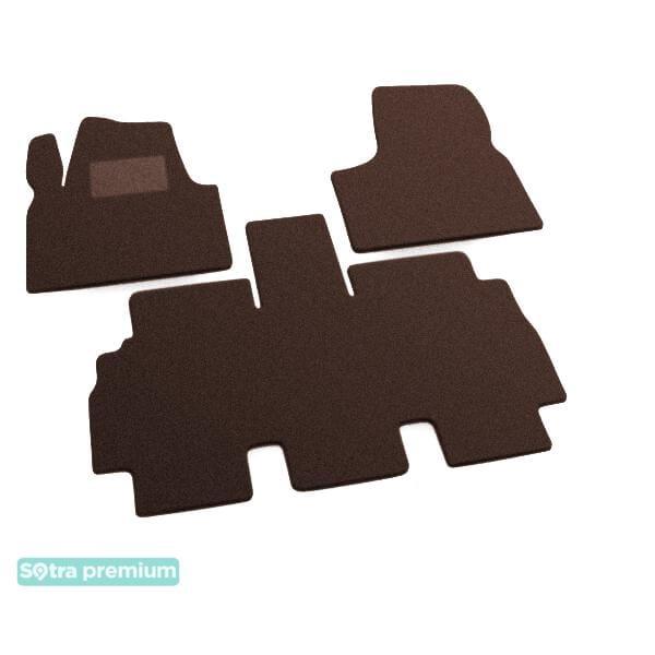 Sotra 00380-CH-CHOCO Interior mats Sotra two-layer brown for Peugeot 806 (1994-2002), set 00380CHCHOCO