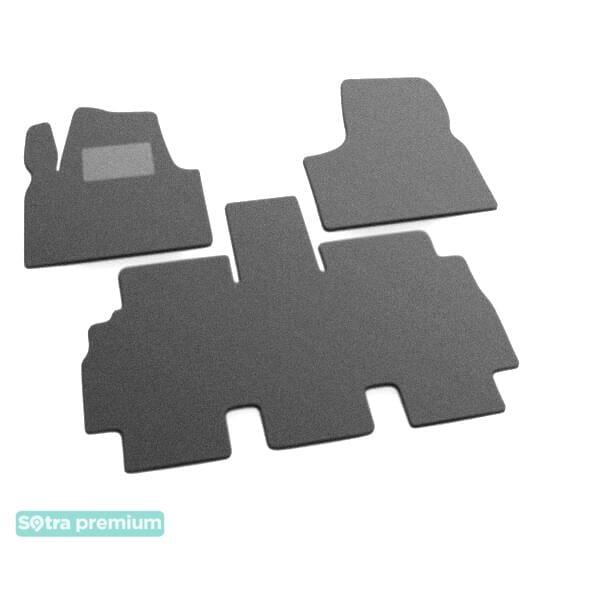 Sotra 00380-CH-GREY Interior mats Sotra two-layer gray for Peugeot 806 (1994-2002), set 00380CHGREY