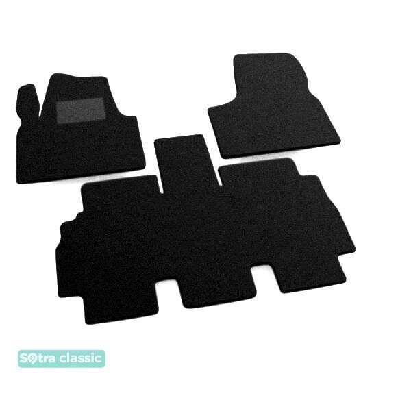 Sotra 00380-GD-BLACK Interior mats Sotra two-layer black for Peugeot 806 (1994-2002), set 00380GDBLACK