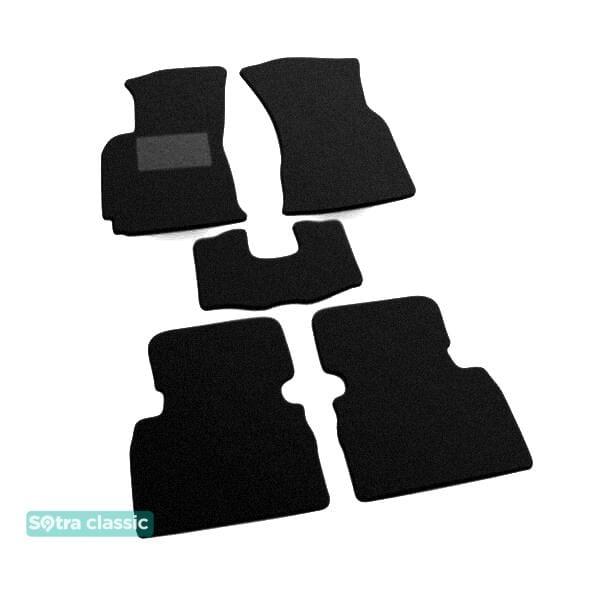 Sotra 00430-GD-BLACK Interior mats Sotra two-layer black for Hyundai Coupe / tiburon (1996-2002), set 00430GDBLACK