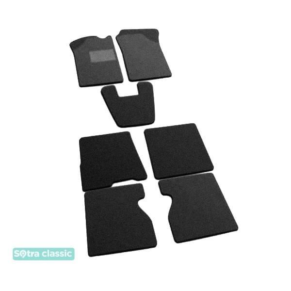 Sotra 00468-GD-BLACK Interior mats Sotra two-layer black for Renault Kangoo (1997-2007), set 00468GDBLACK