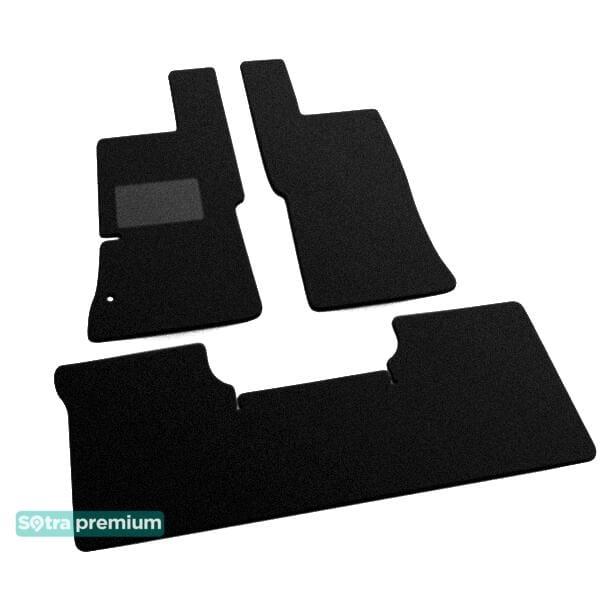Sotra 00477-CH-BLACK Interior mats Sotra two-layer black for Mercedes G-class (1979-1992), set 00477CHBLACK
