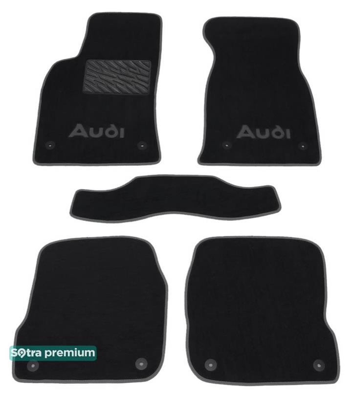 Sotra 00479-CH-BLACK Interior mats Sotra two-layer black for Audi A6 (1998-2004), set 00479CHBLACK