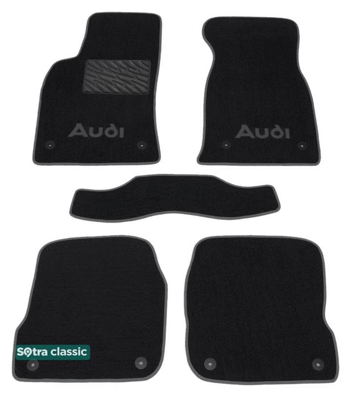 Sotra 00479-GD-BLACK Interior mats Sotra two-layer black for Audi A6 (1998-2004), set 00479GDBLACK
