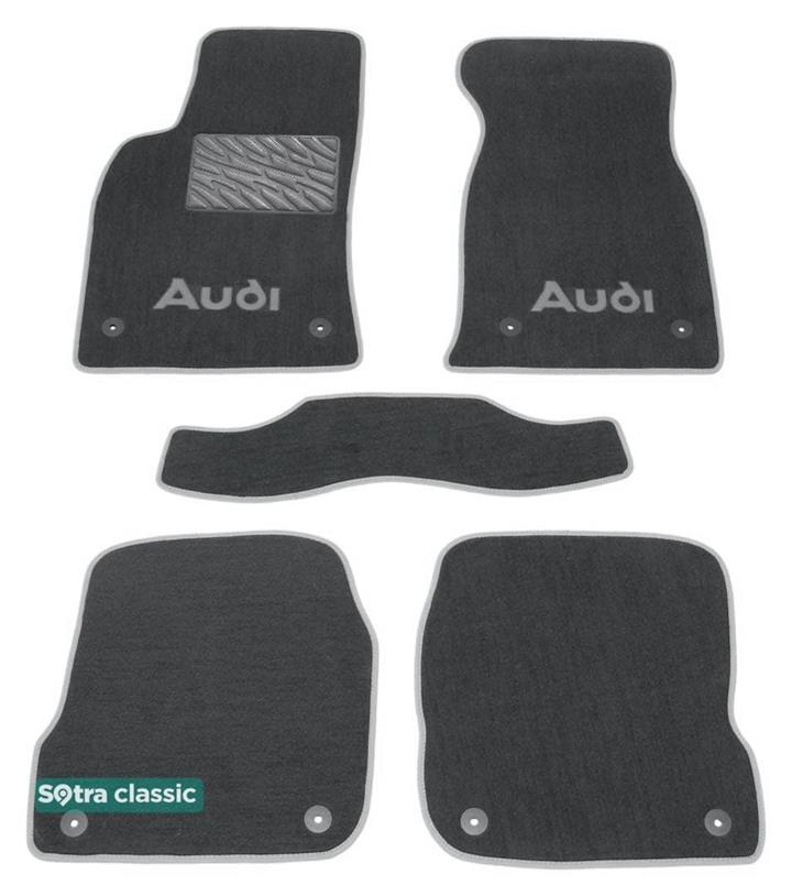 Sotra 00479-GD-GREY Interior mats Sotra two-layer gray for Audi A6 (1998-2004), set 00479GDGREY