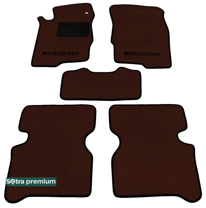 Sotra 00505-CH-CHOCO Interior mats Sotra two-layer brown for Mitsubishi Galant (1996-2003), set 00505CHCHOCO