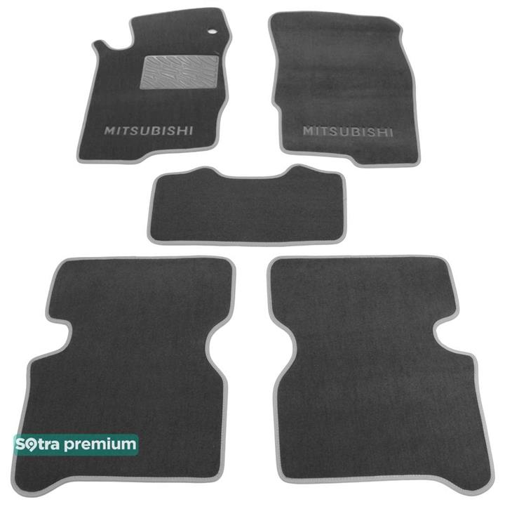 Sotra 00505-CH-GREY Interior mats Sotra two-layer gray for Mitsubishi Galant (1996-2003), set 00505CHGREY