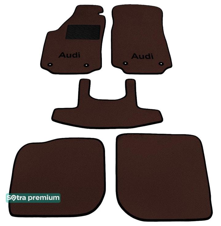 Sotra 00511-CH-CHOCO Interior mats Sotra two-layer brown for Audi A6 (1995-1997), set 00511CHCHOCO