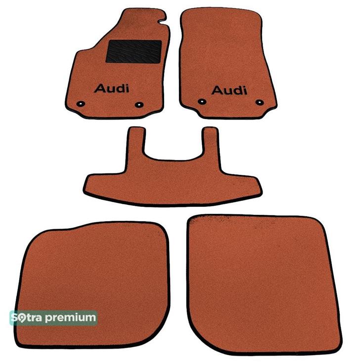 Sotra 00511-CH-TERRA Interior mats Sotra two-layer terracotta for Audi A6 (1995-1997), set 00511CHTERRA