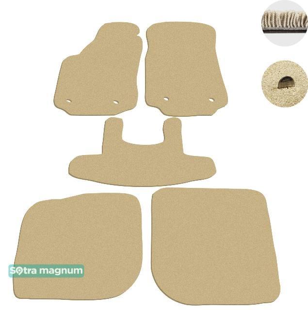 Sotra 00511-MG20-BEIGE Interior mats Sotra two-layer beige for Audi A6 (1995-1997), set 00511MG20BEIGE