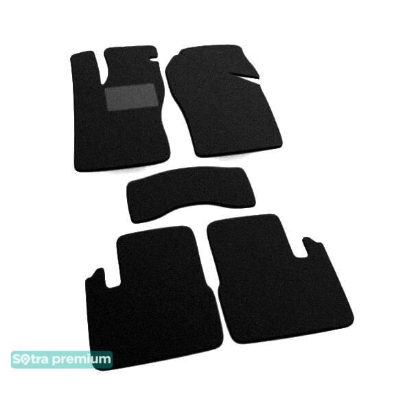 Sotra 00512-CH-BLACK Interior mats Sotra two-layer black for Opel Vectra a (1988-1995), set 00512CHBLACK