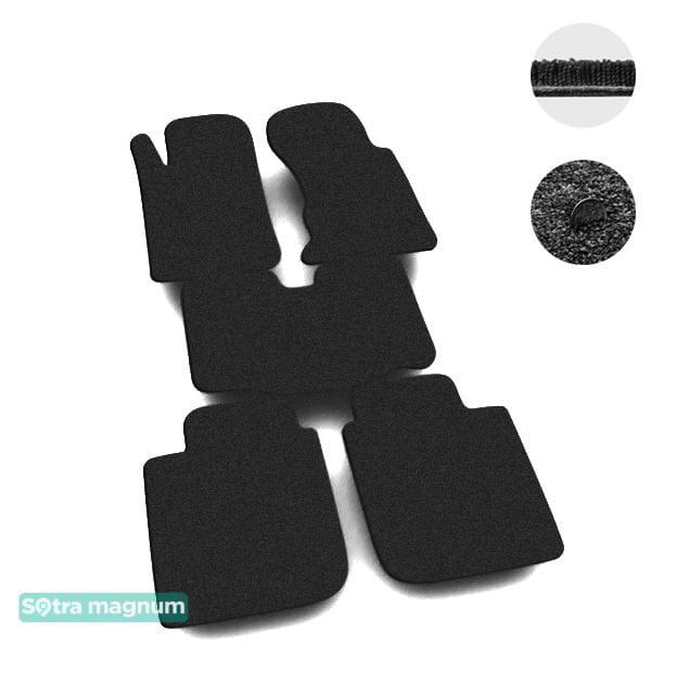 Sotra 00513-MG15-BLACK Interior mats Sotra two-layer black for Ford Scorpio (1985-1994), set 00513MG15BLACK