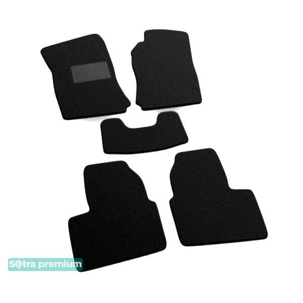 Sotra 00514-CH-BLACK Interior mats Sotra two-layer black for Opel Vectra b (1996-2001), set 00514CHBLACK