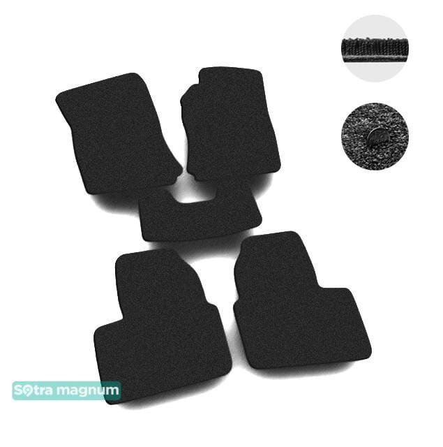 Sotra 00514-MG15-BLACK Interior mats Sotra two-layer black for Opel Vectra b (1996-2001), set 00514MG15BLACK