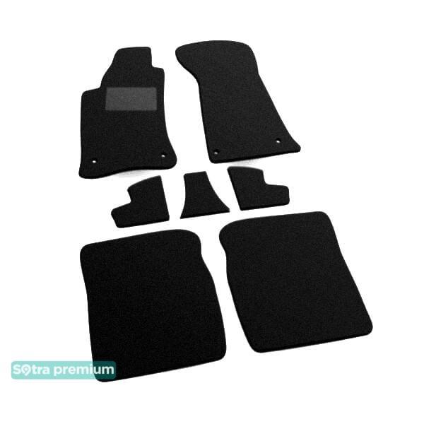 Sotra 00537-CH-BLACK Interior mats Sotra two-layer black for Audi 80 (1991-1996), set 00537CHBLACK