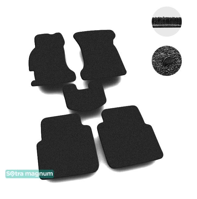 Sotra 00562-MG15-BLACK Interior mats Sotra two-layer black for Rover 600 (1993-1999), set 00562MG15BLACK