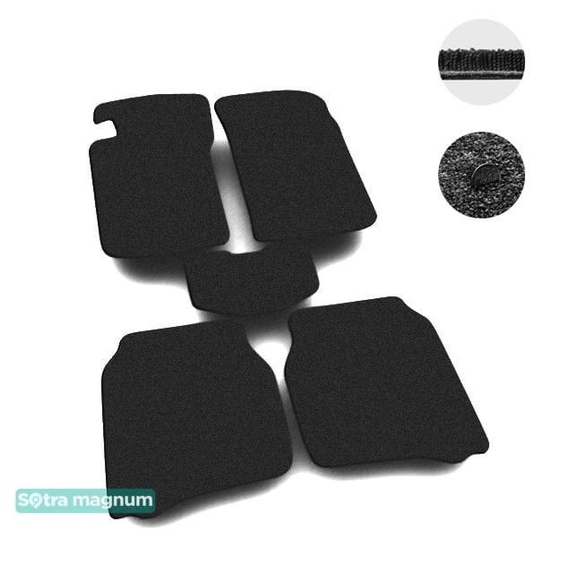 Sotra 00566-MG15-BLACK Interior mats Sotra two-layer black for Toyota Corolla (1998-2000), set 00566MG15BLACK