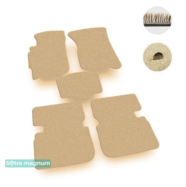 Sotra 00572-MG20-BEIGE Interior mats Sotra two-layer beige for KIA Carens (1999-2001), set 00572MG20BEIGE