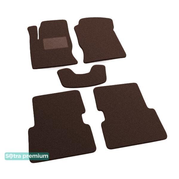 Sotra 00574-CH-CHOCO Interior mats Sotra two-layer brown for Ford Focus (1998-2005), set 00574CHCHOCO