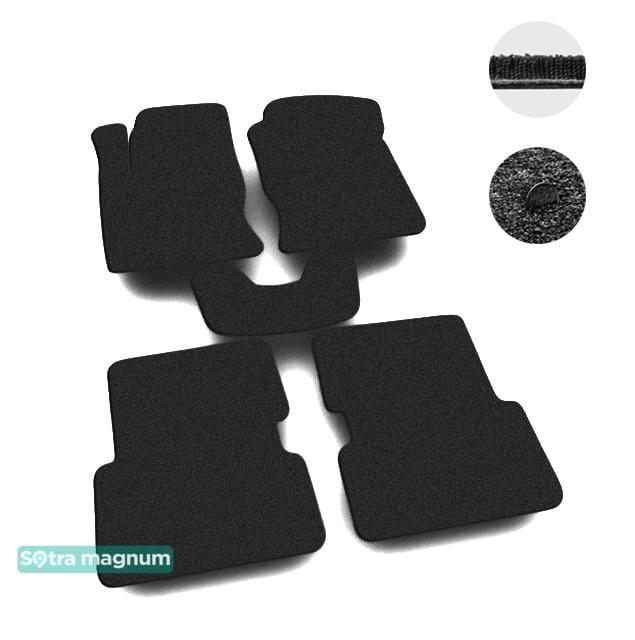 Sotra 00574-MG15-BLACK Interior mats Sotra two-layer black for Ford Focus (1998-2005), set 00574MG15BLACK