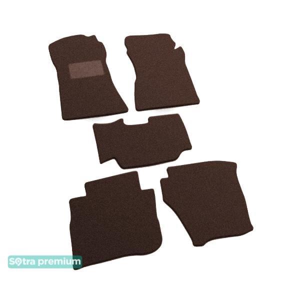 Sotra 00592-CH-CHOCO Interior mats Sotra two-layer brown for Daewoo Prince (1991-1997), set 00592CHCHOCO