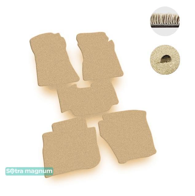 Sotra 00592-MG20-BEIGE Interior mats Sotra two-layer beige for Daewoo Prince (1991-1997), set 00592MG20BEIGE