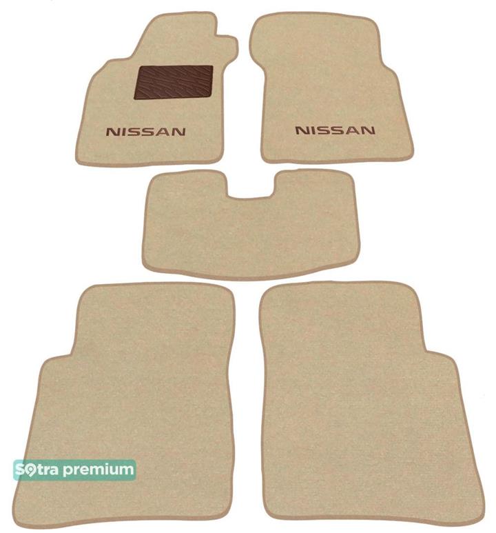 Sotra 00594-CH-BEIGE Interior mats Sotra two-layer beige for Nissan Maxima qx / cefiro (2000-2004), set 00594CHBEIGE