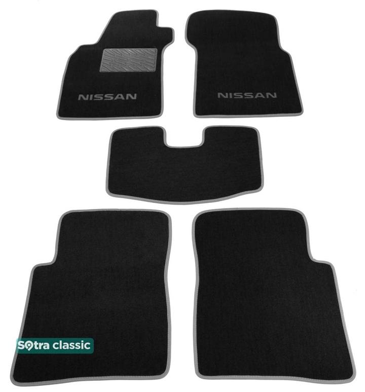 Sotra 00594-GD-BLACK Interior mats Sotra two-layer black for Nissan Maxima qx / cefiro (2000-2004), set 00594GDBLACK