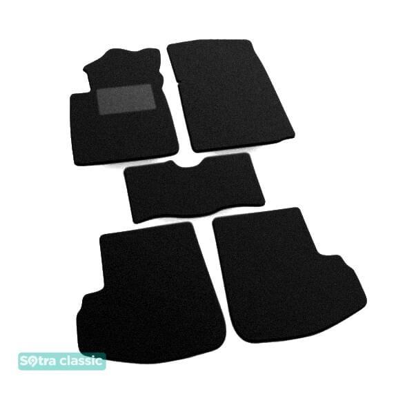 Sotra 00596-GD-BLACK Interior mats Sotra two-layer black for Toyota Yaris (1999-2005), set 00596GDBLACK