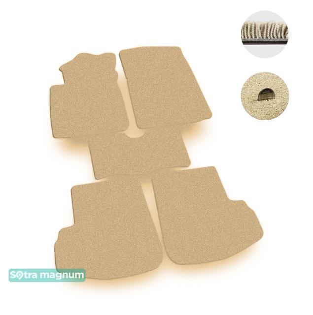 Sotra 00596-MG20-BEIGE Interior mats Sotra two-layer beige for Toyota Yaris (1999-2005), set 00596MG20BEIGE