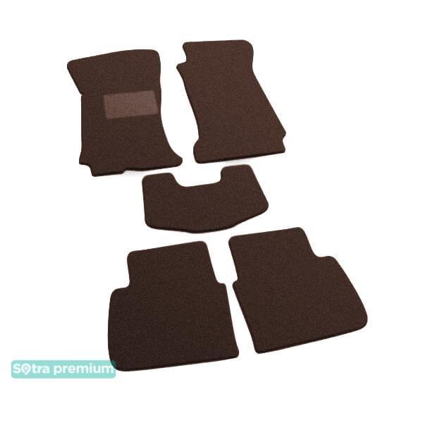 Sotra 00600-CH-CHOCO Interior mats Sotra two-layer brown for Saab 9-5 (1997-2010), set 00600CHCHOCO