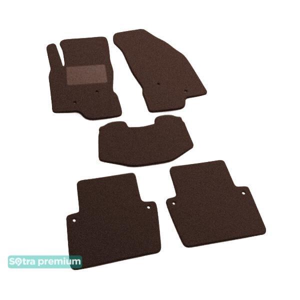 Sotra 00610-CH-CHOCO Interior mats Sotra two-layer brown for Volvo S80 (1998-2006), set 00610CHCHOCO