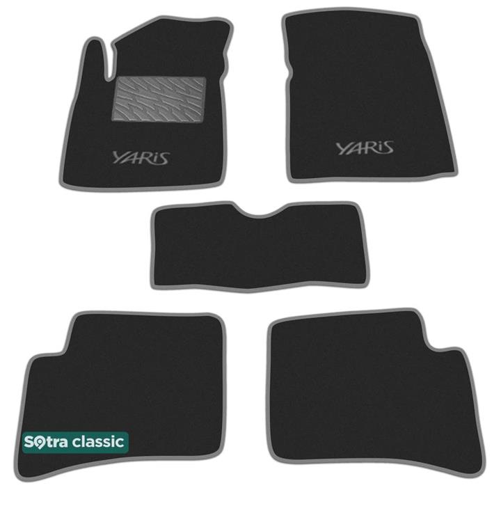 Sotra 00617-GD-GREY Interior mats Sotra two-layer gray for Toyota Yaris (1999-2005), set 00617GDGREY