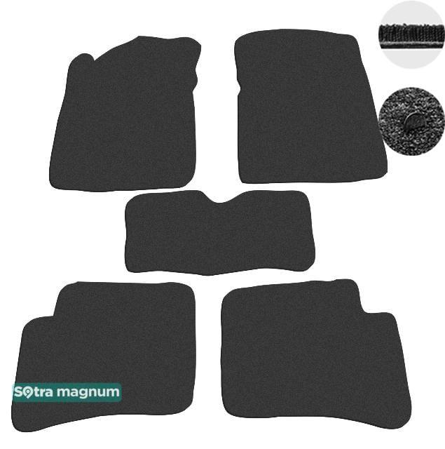 Sotra 00617-MG15-BLACK Interior mats Sotra two-layer black for Toyota Yaris (1999-2005), set 00617MG15BLACK