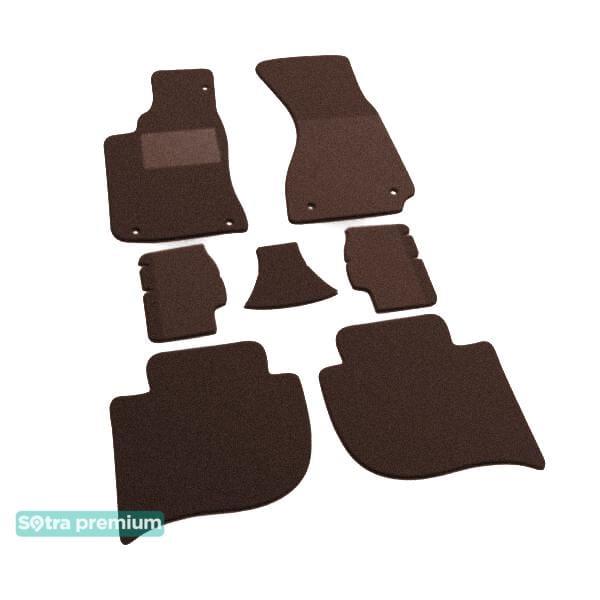 Sotra 00623-CH-CHOCO Interior mats Sotra two-layer brown for Audi V8 (1988-1993), set 00623CHCHOCO