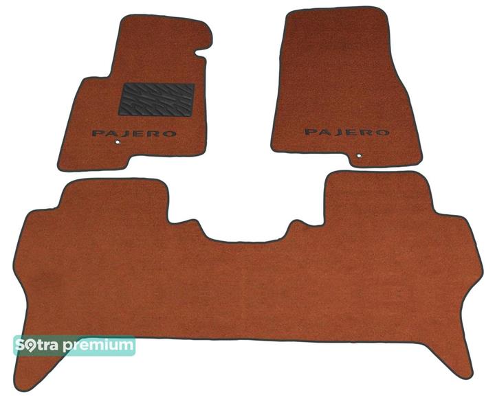 Sotra 00627-CH-TERRA Interior mats Sotra two-layer terracotta for Mitsubishi Pajero (1999-2006), set 00627CHTERRA
