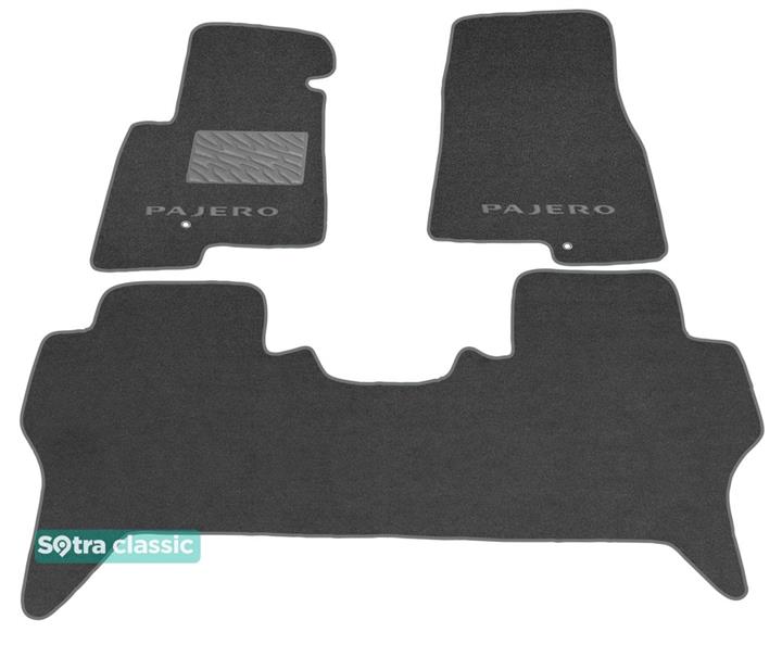 Sotra 00627-GD-GREY Interior mats Sotra two-layer gray for Mitsubishi Pajero (1999-2006), set 00627GDGREY
