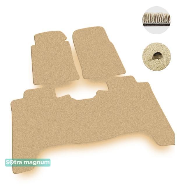 Sotra 00635-MG20-BEIGE Interior mats Sotra two-layer beige for Mitsubishi Pajero (1991-1999), set 00635MG20BEIGE