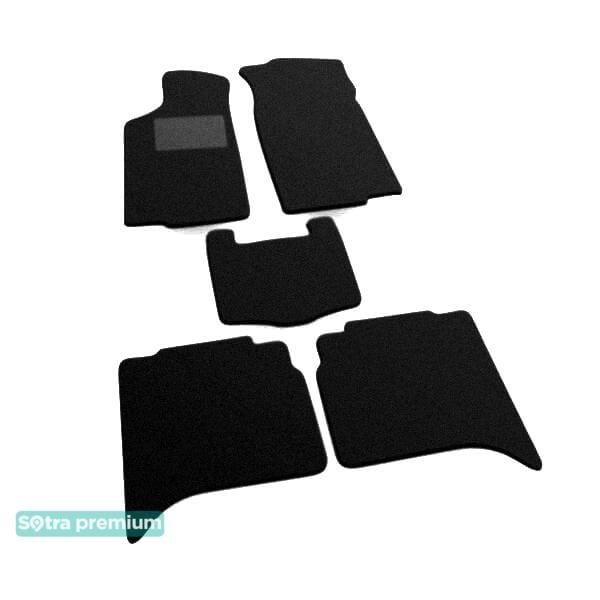 Sotra 00652-CH-BLACK Interior mats Sotra two-layer black for Opel Monterey (1996-2002), set 00652CHBLACK