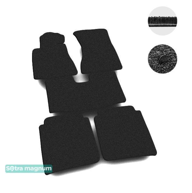 Sotra 00678-MG15-BLACK Interior mats Sotra two-layer black for Lexus Ls (1998-2000), set 00678MG15BLACK