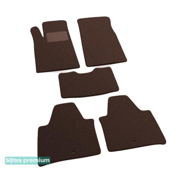 Sotra 00689-CH-CHOCO Interior mats Sotra two-layer brown for Peugeot 607 (2000-2010), set 00689CHCHOCO