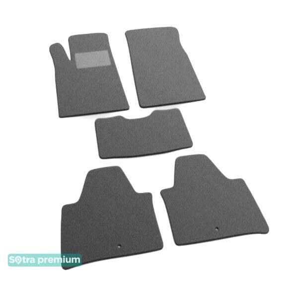 Sotra 00689-CH-GREY Interior mats Sotra two-layer gray for Peugeot 607 (2000-2010), set 00689CHGREY