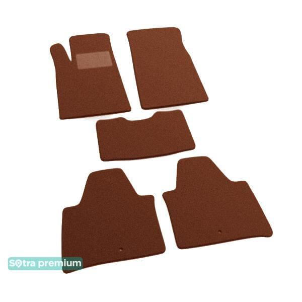 Sotra 00689-CH-TERRA Interior mats Sotra two-layer terracotta for Peugeot 607 (2000-2010), set 00689CHTERRA