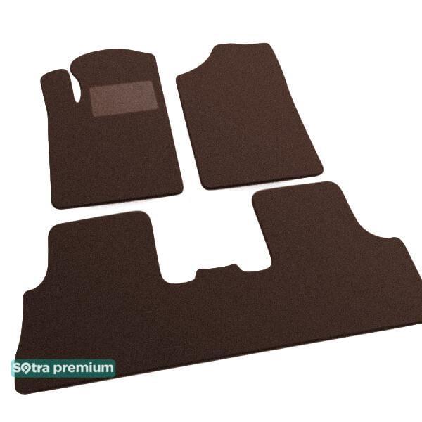 Sotra 00702-CH-CHOCO Interior mats Sotra two-layer brown for Peugeot Partner (1997-2008), set 00702CHCHOCO