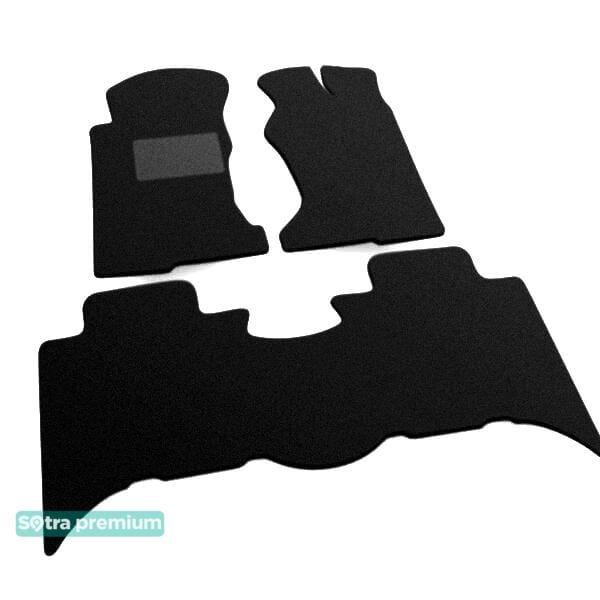 Sotra 00707-CH-BLACK Interior mats Sotra two-layer black for Opel Frontera b (1999-2004), set 00707CHBLACK