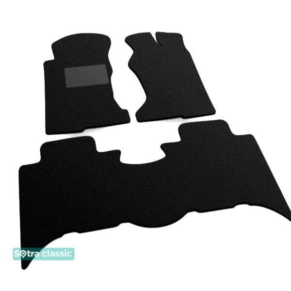 Sotra 00707-GD-BLACK Interior mats Sotra two-layer black for Opel Frontera b (1999-2004), set 00707GDBLACK