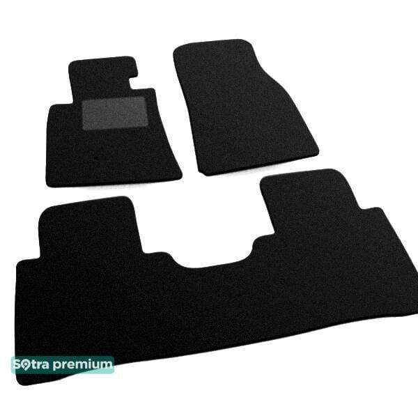 Sotra 00708-CH-BLACK Interior mats Sotra two-layer black for Mitsubishi Pajero (1999-2006), set 00708CHBLACK