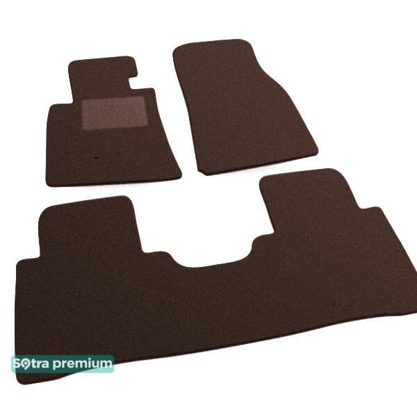 Sotra 00708-CH-CHOCO Interior mats Sotra two-layer brown for Mitsubishi Pajero (1999-2006), set 00708CHCHOCO