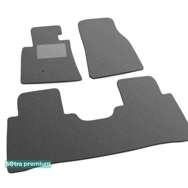 Sotra 00708-CH-GREY Interior mats Sotra two-layer gray for Mitsubishi Pajero (1999-2006), set 00708CHGREY